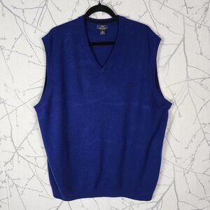Brooks Brothers 346 Royal Blue Extra Fine Merino Wool Sweater Vest